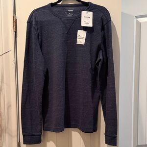 Sonoma Dark Blue Long Sleeve Men's Tee